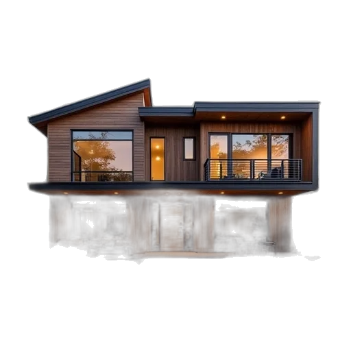 building, concept art, 3d render, photorealistic transparent PNG cut-out