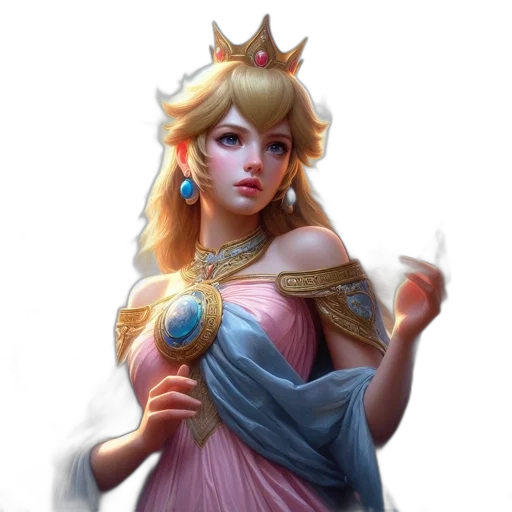crown, dress, jewelry, fantasy art transparent PNG cut-out