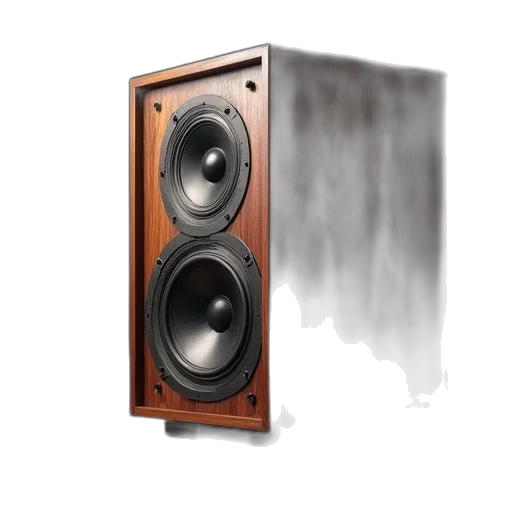 photorealistic, woo, speaker, has transparent PNG cut-out