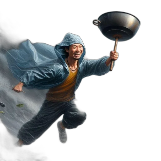 food, jacket, concept art, photorealistic transparent PNG cut-out