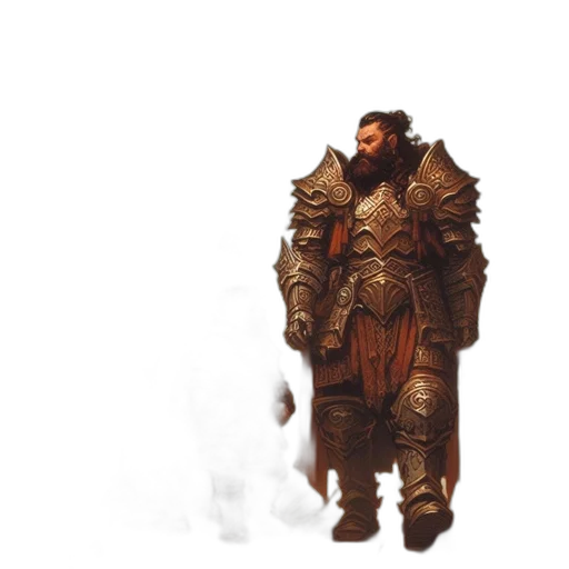 dragon, creature, sword, jacket transparent PNG cut-out