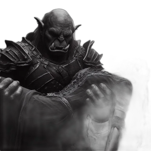 mask, creature, staff, face transparent PNG cut-out