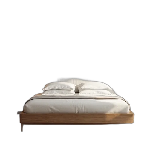 furniture, 3d render, earth tones, twin transparent PNG cut-out
