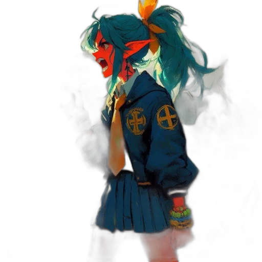 jacket, dragon, mask, creature transparent PNG cut-out