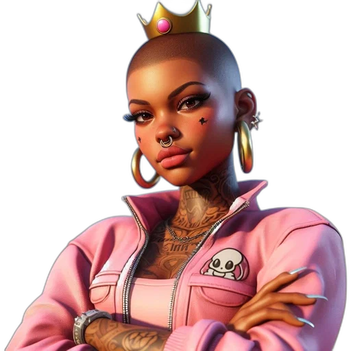 jacket, crown, face, jewelry transparent PNG cut-out