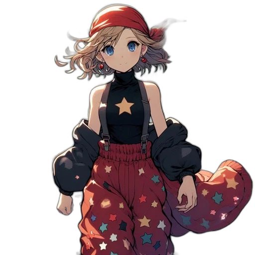 staff, hat, dress, weapon transparent PNG cut-out