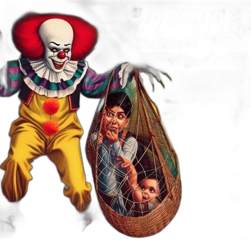 concept art, advertisement, featuring, sinister transparent PNG cut-out