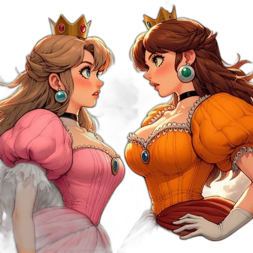 crown, dress, concept art, fantasy art transparent PNG cut-out