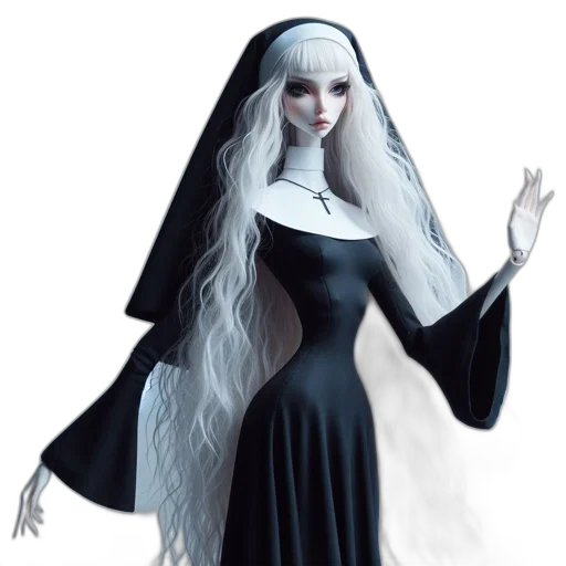 dress, staff, concept art, fantasy art transparent PNG cut-out