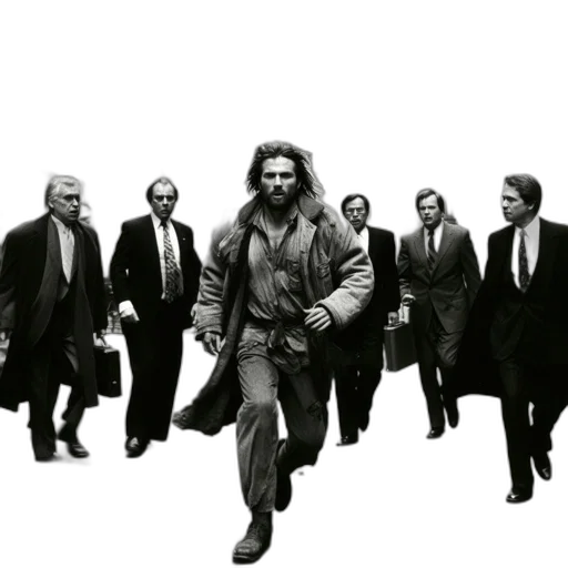 jacket, concept art, comic book art, city street transparent PNG cut-out