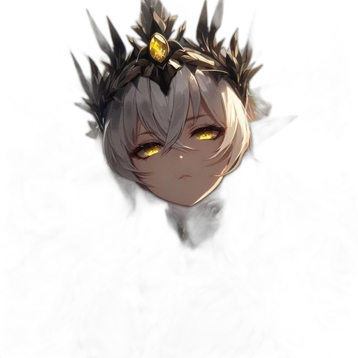 crown, staff, mask, face transparent PNG cut-out