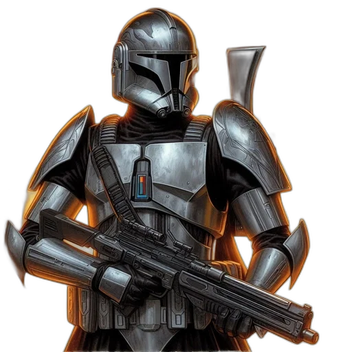 robot, weapon, concept art, pixel art transparent PNG cut-out