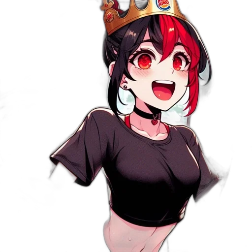 crown, hat, dress, staff transparent PNG cut-out