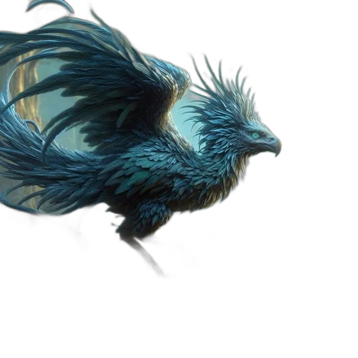 dragon, creature, hair, animal transparent PNG cut-out