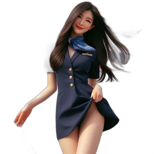staff, dress, photorealistic, cartoon transparent PNG cut-out