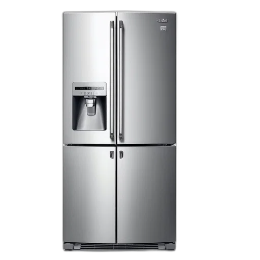 appliances, stainless, steel, french transparent PNG cut-out
