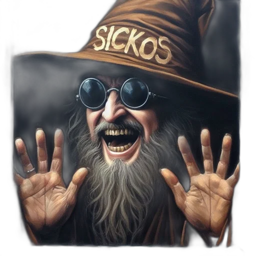 hat, staff, mask, face transparent PNG cut-out