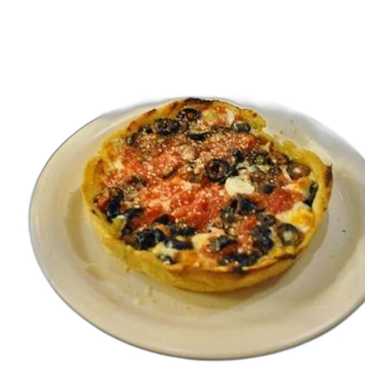 food, deep-dish, pizza, olives transparent PNG cut-out