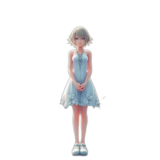 dress, robot, staff, face transparent PNG cut-out