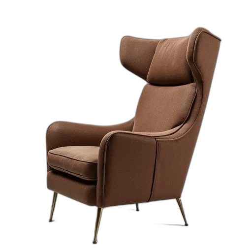 furniture, 3d render, wing, chair transparent PNG cut-out