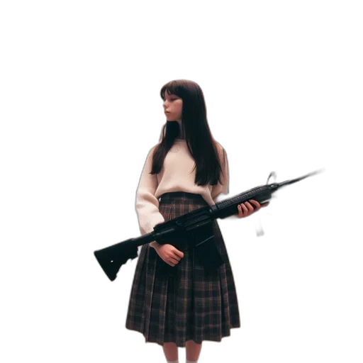 weapon, sword, dress, staff transparent PNG cut-out