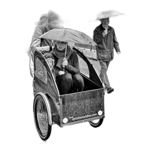 umbrella, car, jacket, staff transparent PNG cut-out