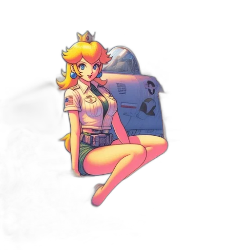 crown, robot, weapon, dress transparent PNG cut-out