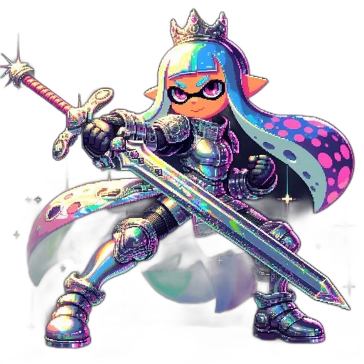 weapon, sword, staff, crown transparent PNG cut-out