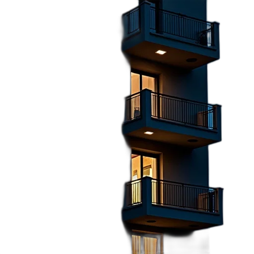 building, furniture, 3d render, concept art transparent PNG cut-out