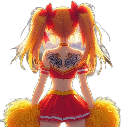 dress, staff, hair, crown transparent PNG cut-out