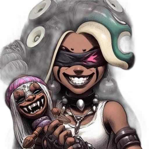 mask, weapon, comic book art, concept art transparent PNG cut-out