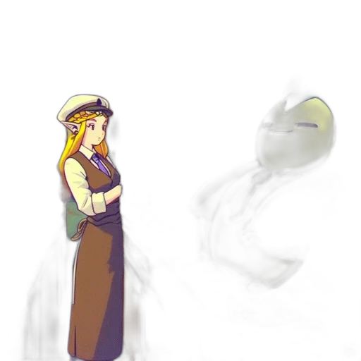 staff, bottle, hat, dress transparent PNG cut-out