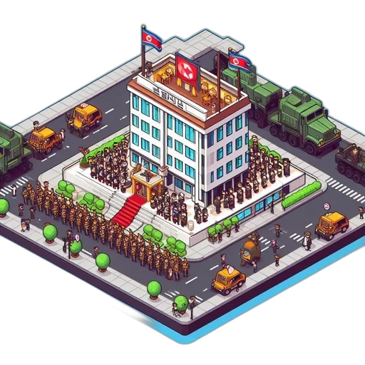 building, robot, pixel art, concept art transparent PNG cut-out