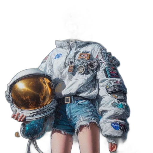 jacket, robot, dress, face transparent PNG cut-out