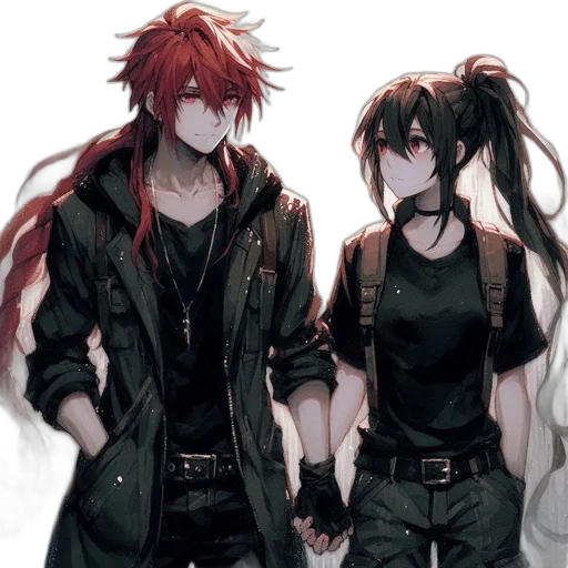 jacket, anime, concept art, watercolor transparent PNG cut-out