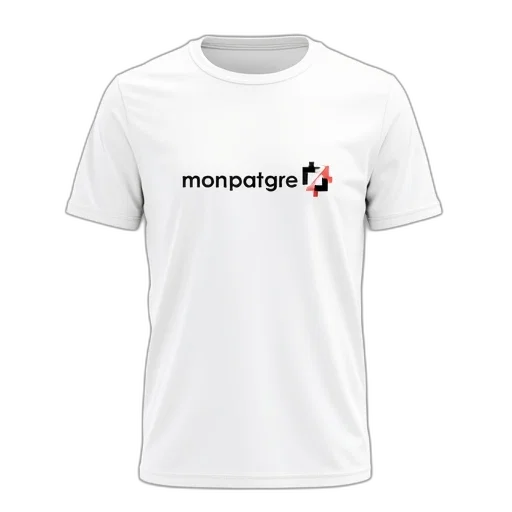 monochrome, white, shirt, logo transparent PNG cut-out