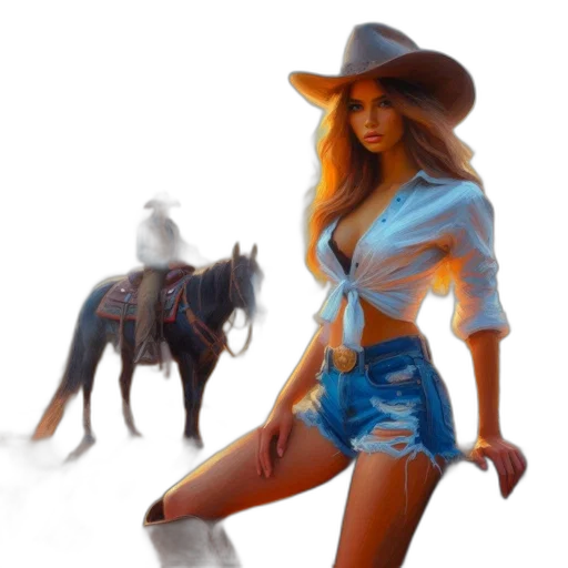 hat, animal, fantasy art, photorealistic transparent PNG cut-out