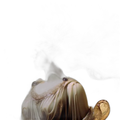 mask, hair, shoes, dress transparent PNG cut-out