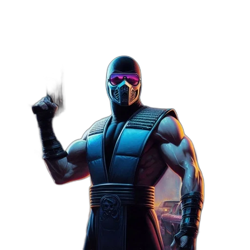 robot, mask, sword, weapon transparent PNG cut-out