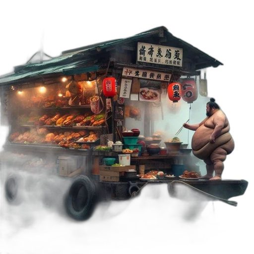 food, staff, robot, car transparent PNG cut-out