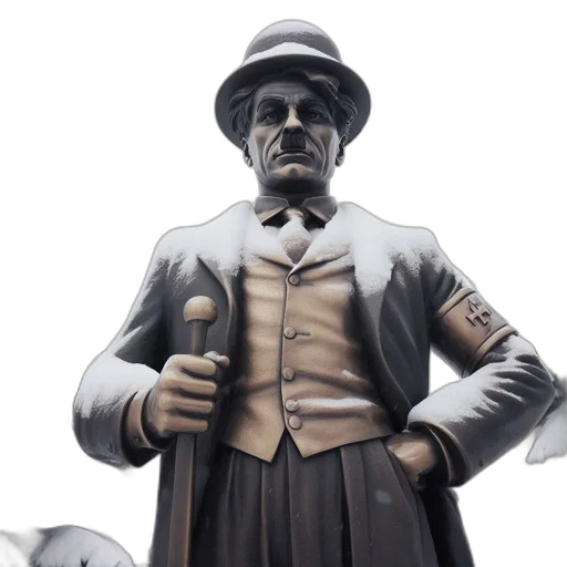 staff, 3d render, life-sized, 20th-century transparent PNG cut-out