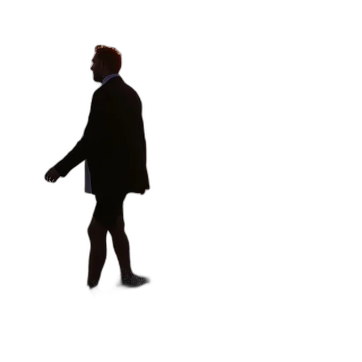 jacket, staff, face, shoes transparent PNG cut-out