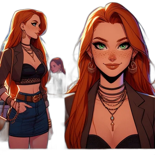 jacket, concept art, cartoon, comic book art transparent PNG cut-out