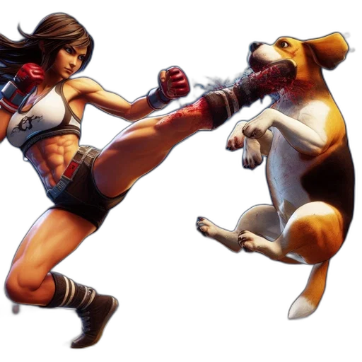 animal, concept art, comic book art, photorealistic transparent PNG cut-out