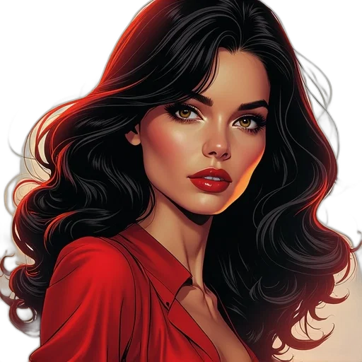 face, comic book art, fantasy art, photorealistic transparent PNG cut-out