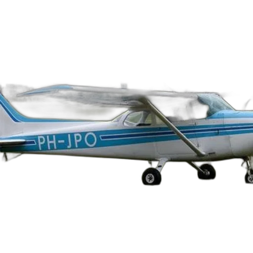 small, white, airplane, blue transparent PNG cut-out
