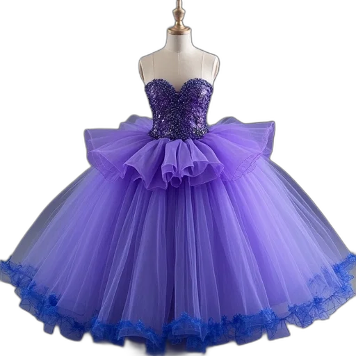 dress, blue, iris, purple transparent PNG cut-out