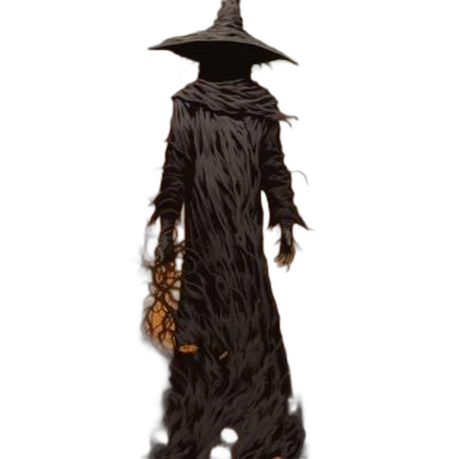staff, hat, mask, dress transparent PNG cut-out