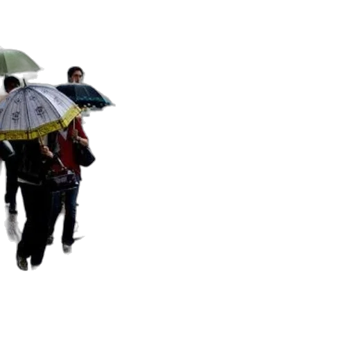 umbrella, staff, jacket, 3d render transparent PNG cut-out