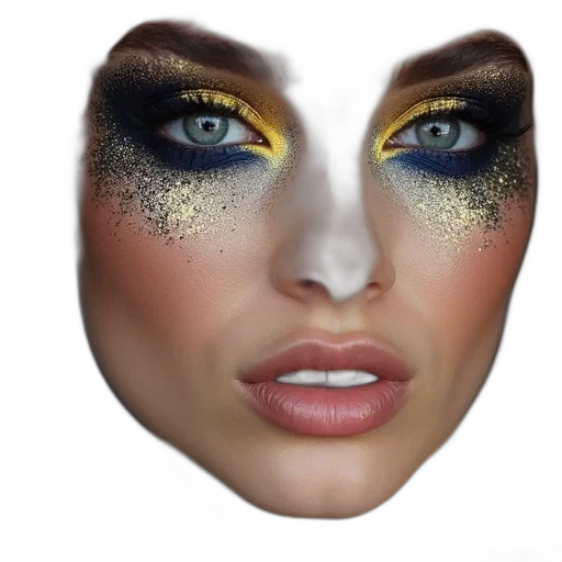 face, mask, photorealistic, 3d render transparent PNG cut-out